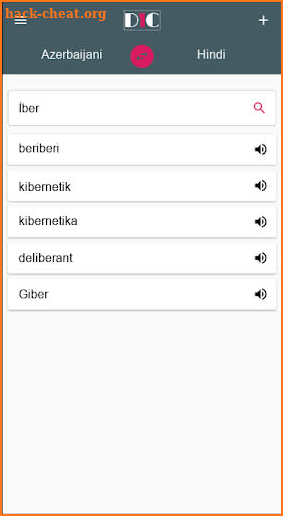 Azerbaijani - Hindi Dictionary (Dic1) screenshot