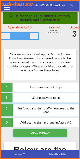 Azure Administrator AZ104 Certification Exam Prep screenshot