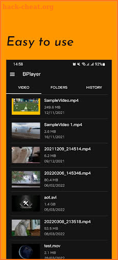 B Player screenshot