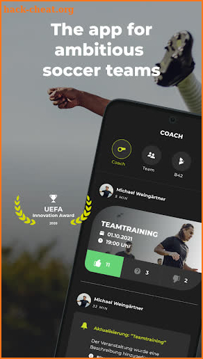 B42: The soccer team app screenshot