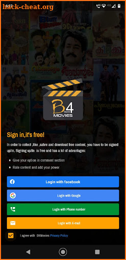 B4Movies - Free Malayalam Movies App screenshot