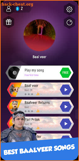 BaalVeer Music Tiles Hop Game screenshot