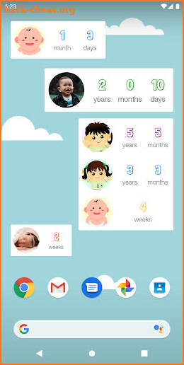Baby & Child Age Widget screenshot