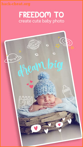 Baby art: Baby photo & Baby pics app free screenshot