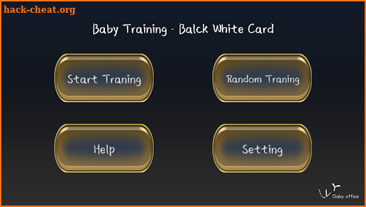 Baby black and white card screenshot