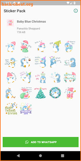 Baby Blue Christmas Sticker Pack by Pomelo Tree screenshot