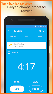 Baby Breastfeeding Tracker. Newborn Baby Care App screenshot