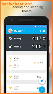 Baby Breastfeeding Tracker. Newborn Baby Care App screenshot