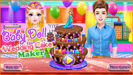 Baby Doll Wedding Cake Maker screenshot
