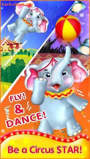 Baby Elephant - Circus Flying & Dancing Star! screenshot