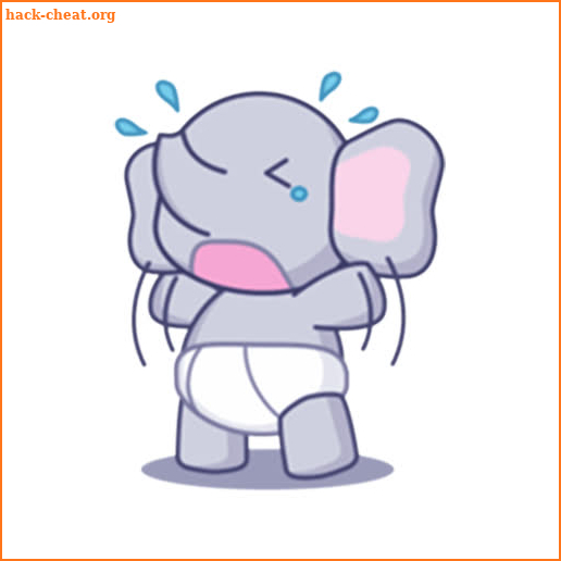 Baby Elephant Stickers for Whatsapp -WAStickerApps screenshot