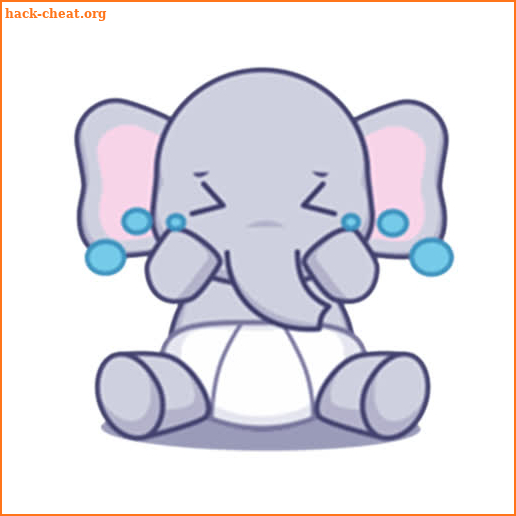 Baby Elephant Stickers for Whatsapp -WAStickerApps screenshot