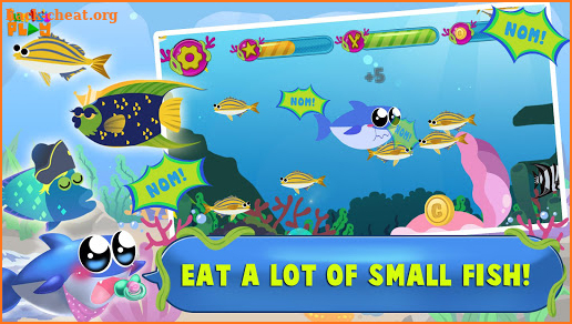 Baby Fish Hunting Game: Shark Whale and Dolphin screenshot