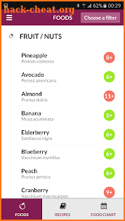 Baby Food Chart screenshot