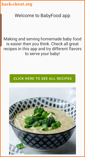 Baby Food: Healthy Recipes screenshot