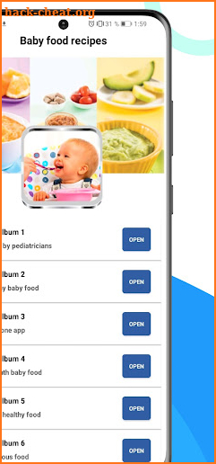 Baby food recipes screenshot