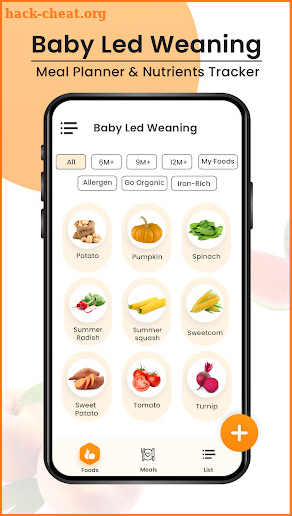 Baby Food Tracker with Guide screenshot