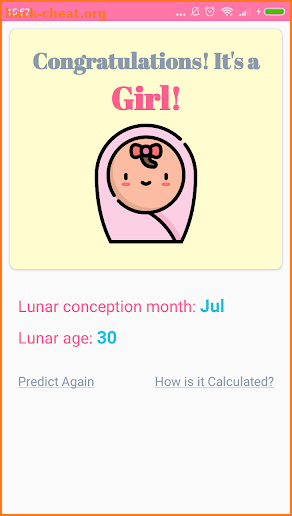Baby Gender Chinese Predictor screenshot