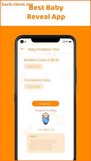 Baby Gender Predictor & Prediction Pregnancy Prank screenshot