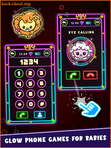 Baby Glow Phone Games for Kids screenshot