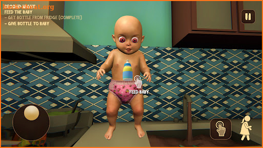 Baby in Pink Horror Game: Scary Babysitting games screenshot