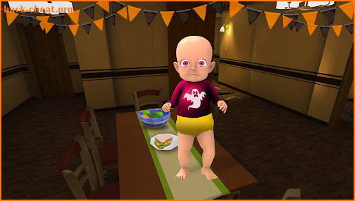 Baby in Pink Horror Games 3D screenshot