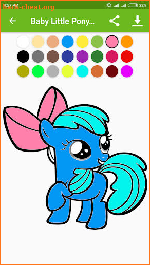 Baby Little Pony Coloring Pages screenshot