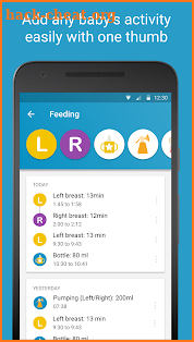 Baby Manager Awesome - Breastfeeding Tracker screenshot