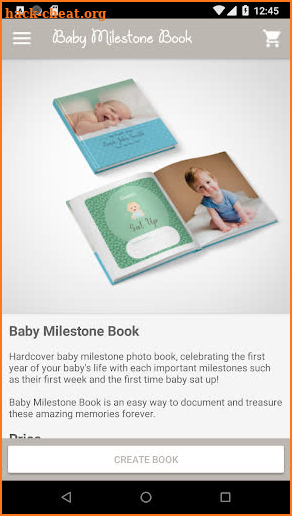 Baby Milestone Book screenshot