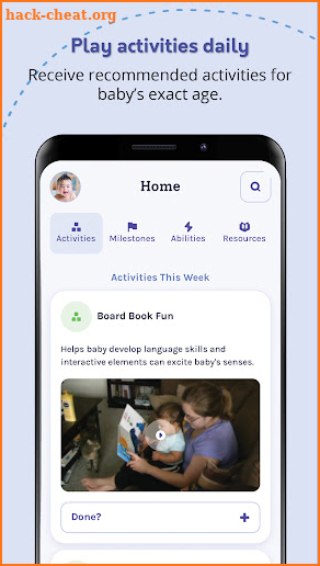 Baby Milestones and Activities screenshot
