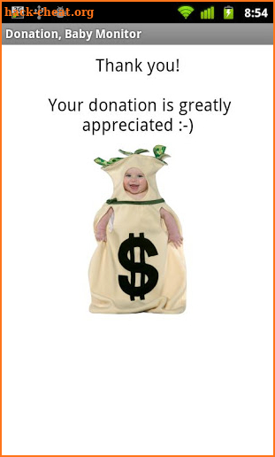Baby Monitor Donation screenshot