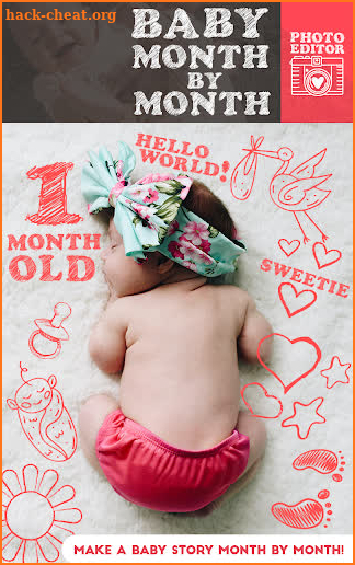 Baby Month by Month Photo Editor screenshot