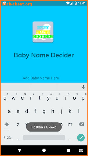 Baby Name Decider screenshot