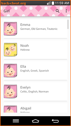 Baby Names screenshot