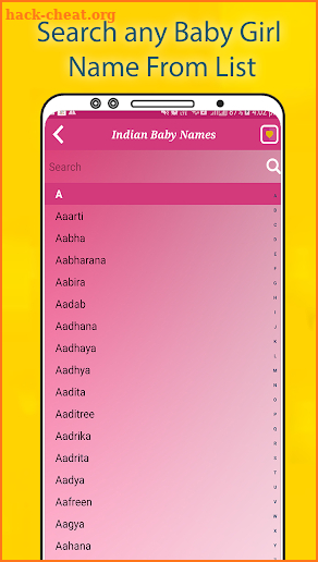 Baby Names 2018 screenshot