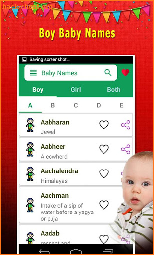 Baby Names And Meaning 2019 screenshot