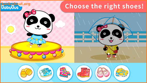 Baby Panda's Shoes screenshot