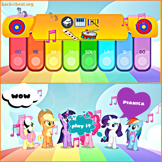 Baby Pianica Pony  Rainbow screenshot