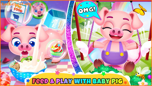 Baby Pig Care - Raise & Dress Up Pink Pet Pig screenshot