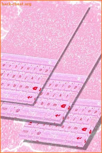 Baby Pink Glitter Keyboard screenshot