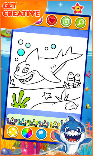 Baby Shark Coloring and Drawing screenshot