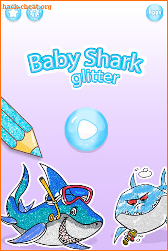 Baby Shark Coloring Book Glitter screenshot