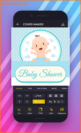 Baby Shower Invitation Card Maker screenshot