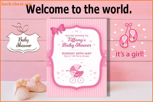 Baby Shower Invitation Maker screenshot