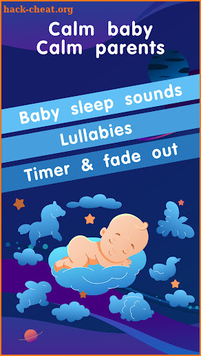 Baby sleep sounds. White noise screenshot