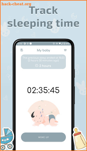 Baby sleep tracker screenshot