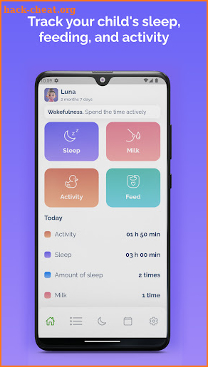 Baby Sleep Tracker - Midmoon screenshot