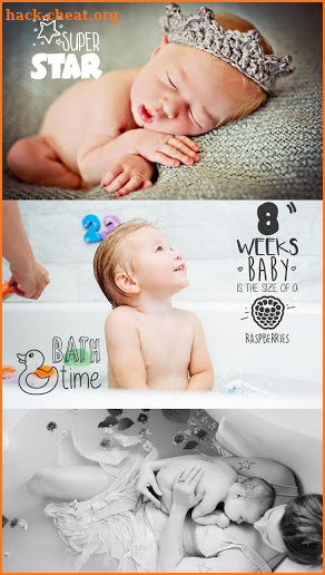 Baby Story Pics Pro - No Ads screenshot