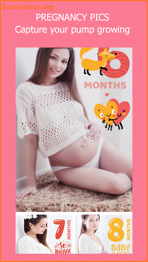 Baby Story Tracker Milestone Sticker Photo Editor screenshot