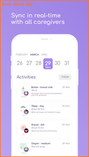 Baby Tracker Daybook Feed, Sleep, Diaper by Mjello screenshot